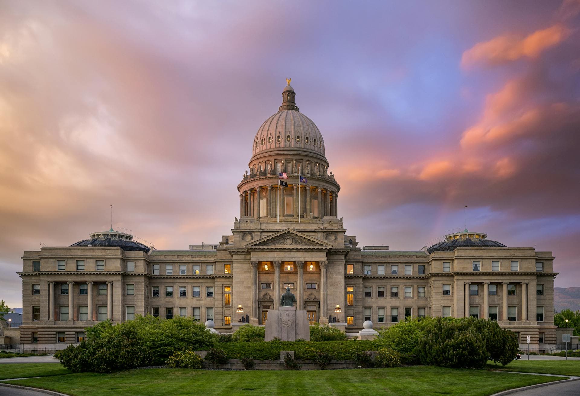 Government building exterior photographed by Brett Sayles